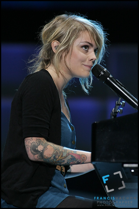 Coeur de Pirate at the Festival d'été de Quebec Coeur de Pirate performs at the "Paris-Quebec" show of the 44th Festival d'été de Quebec on the Plains of Abraham in Quebec city Thursday July 7, 2011.