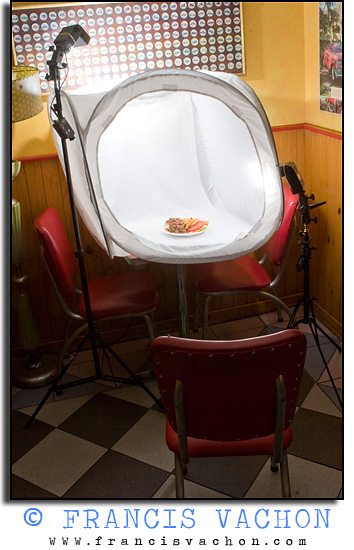 food shot setup
