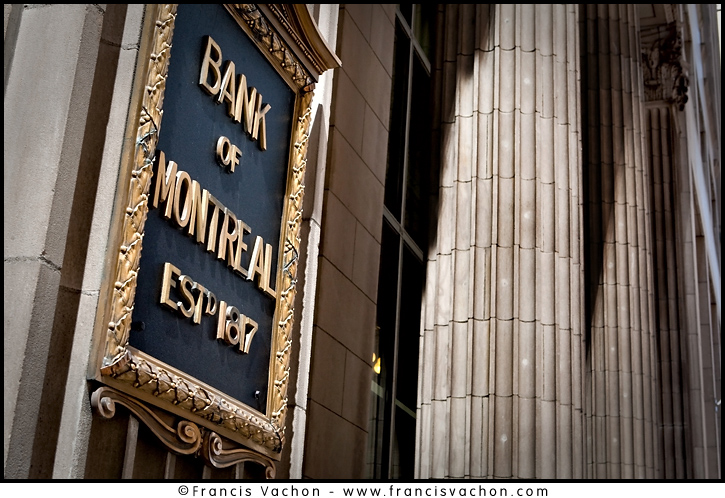 A Bank of Montreal office is seen in Toronto financial district April 19, 2010. The Bank of Montreal (in French, Banque de Montréal, commonly BMO in either language), or BMO Financial Group, is the fourth largest bank in Canada by deposits.