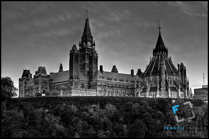 the Parliament and the Library of Parliament in Ottawa 